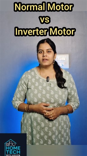 Likhita Malladi on Instagram: "Normal Motor vs Inverter Motor Washing Machine | Key Differences Explained Confused between a Normal Motor and an Inverter Motor washing machine? 🤔 Here’s a simple breakdown to help you choose the right one 👇 🔹 Normal Motor Washing Machine • Runs only at full speed or stops completely • More noise & vibration • Higher electricity consumption • Lower price – budget friendly ✔ Best for users with tight budget 🔹 Inverter Motor Washing Machine • Motor speed adjusts