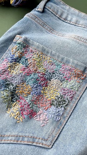 43K views · 1.3K reactions | Mindful Stitching 瑱 Seed Stitch ~ there...