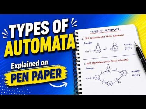 Lec 3 Types of Automata | DFA vs NFA Explained with Examples | TOC