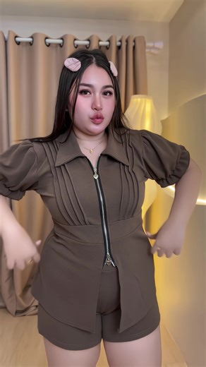 มีไซส์ใหญ่ 🤎✨ #ชุดเซ็ทสวยๆ #ชุดเซ็ท2ชิ้น #สาวอวบแต่งตัว