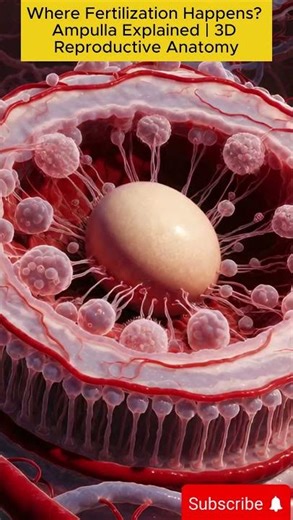Where Fertilization Happens? Ampulla Explained | 3D Reproductive Anatomy