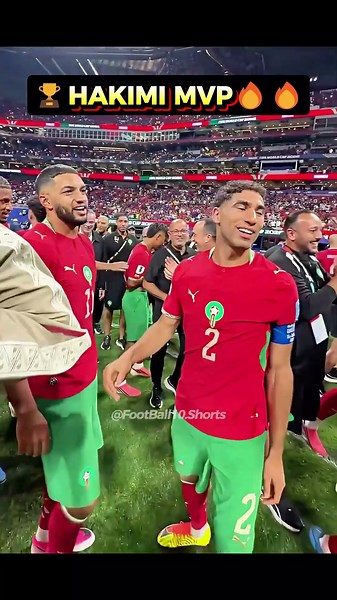 🏆 HAKIMI MVP CELEBRATION 🇲🇦🔥 #football #worldcup #morocco#hakimi