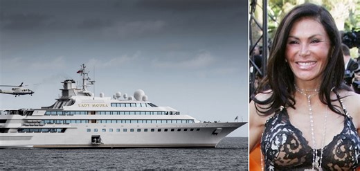 Named after a Saudi billionaire's ex-wife, the $250 million superyacht that Steve Jobs' yacht crashed into is so luxurious that its giant lettering is covered in 24-carat gold. A floating luxury village in itself, it boasts a medical clinic, helipad, cinema, disco, spa, and even a bakery. - Luxurylaunches