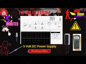 How to make a 5v DC Power Supply circuit on Multisim || Multisim projects