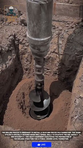 Precision Engineering: Heavy-Duty Auger Drilling for Solid Pile Foundations