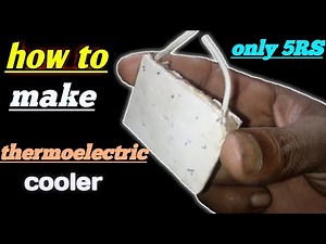 how to make 5v thermoelectric cooler at home. (only 5 RS)