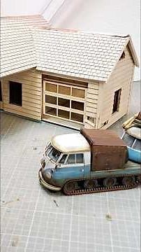 Gas Station Route 66 scale 1:24 Part 2🤩 #painting #miniature #diorama #scalemodel #automobile #diy