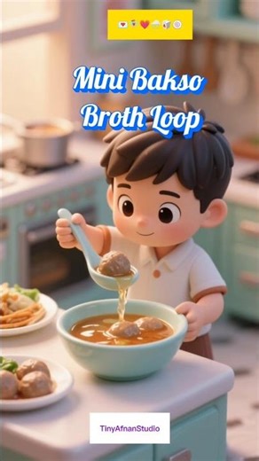 Mini Bakso Broth by Afnan 🍜 | Warm Cozy Loop