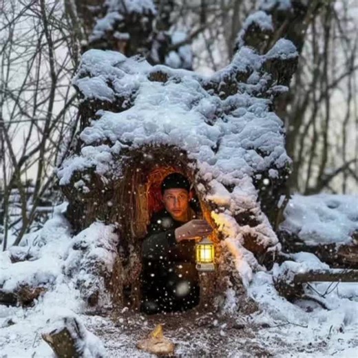 The process of building an underground shelter in the jungle to survive and avoid wild animals. #2025 #camping #travel #survival #discover