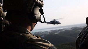 1.2K views · 32 reactions | U.S. Marines with 3rd Reconnaissance Battalion, 3rd Marine Division, conduct fast roping out of a helicopter on Camp Hansen, Okinawa, Japan, Mar. 15, 2019. During fast roping, Marines slide down a rope as a means of inserting from an aircraft quickly and efficiently. (U.S. Marine Corps video by Lance Cpl. Brandon Salas) #ACE #NavyMarineCorpsTeam | Marine Corps Base Hawaii | Facebook