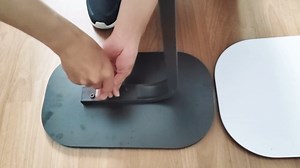 Small Side Table End Table, C-Shaped Wood Coffee Table TV Tray for Eating Couch Tables for Small Space, Living Room, 12 x 18 inch Top, 24.5 inch Height, Metal Frame (Walnut & Black)