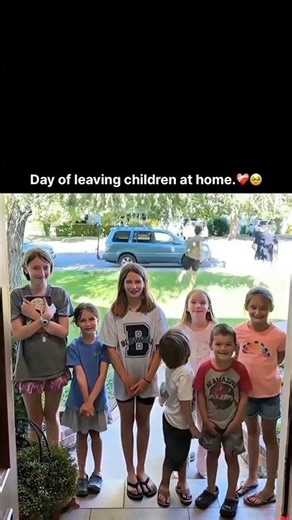 Day of leaving children at home ❤️‍🩹🥹