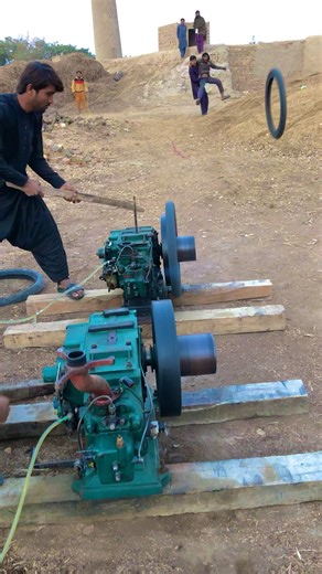 Heavy hard speed new diesel engine start