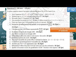 💥 Tle S2 | MATHS : NOMBRES COMPLEXES (Ex. 2 Epreuve Marathon)
