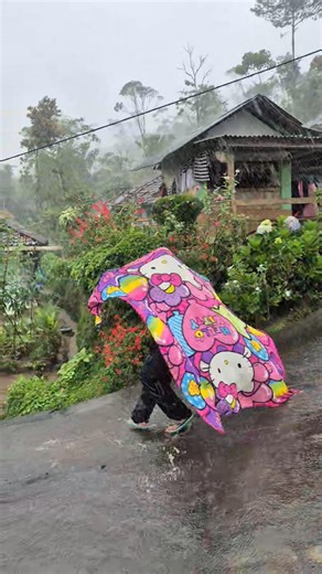 When it's raining heavily, it's best to pull up a blanket so you don't get cold.#rains