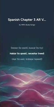 7th Grade Spanish Chapter 3 AR Verb Review (Team 1 Notes)