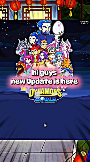 1.12.70 New Update Full Details🤗|| in dynamons world #dynamonsworld #ytshorts #newupdate #vidcon