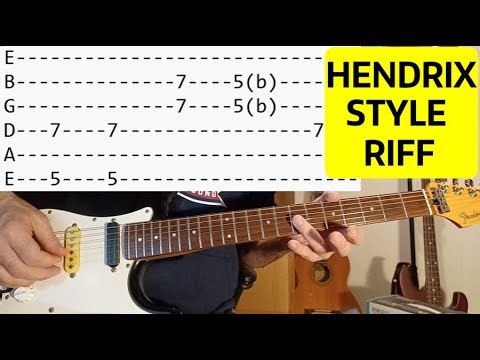 Jimi Hendrix Style Riff - Guitar Lesson