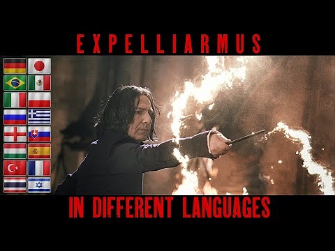 EXPELLIARMUS (in different languages) Severus Snape. Harry Potter Multilanguage