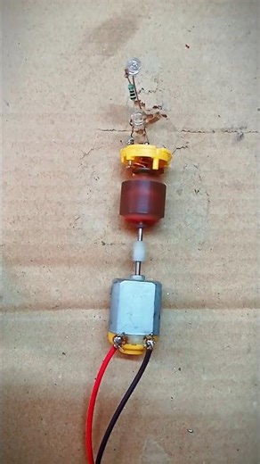 Open DC motor into a power source #dcmotor#project