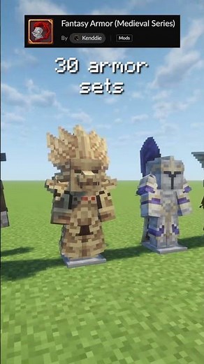 Top 3 BEST Armor mods for Minecraft #minecraft #mods #gaming