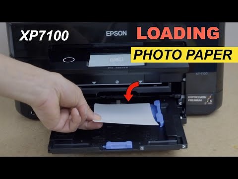 How To Load Photo Paper in Epson XP-7100 Printer ?