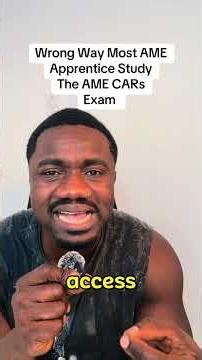 The wrong way most ame apprentice study for the AME CARs exam #aircraftmaintenance
