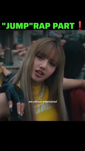 Jenlisa rap part in "Jump " 🔥❗#blackpink #jump #shorts