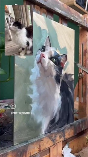 how to draw a realistic cat #cat #painting #short #portrait