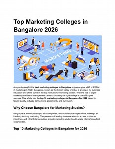 Top Marketing Colleges in Bangalore 2026 - SlideServe