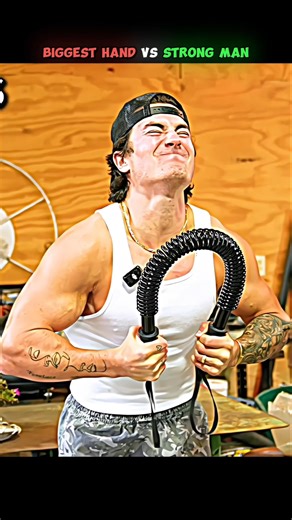 😱WORLD BIGGEST HAND VS STRONG MAN STRENGTH CHECK#armwrestlin#shorts