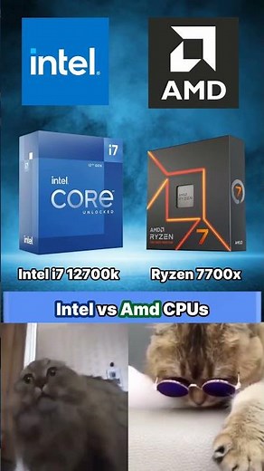Amd Cpu vs Intel Cpu budget and mid range comparison #gaming #pcgaming #pc #nvidia #cpu #amd #intel
