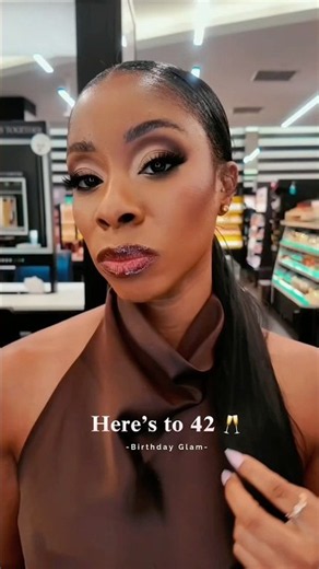 42nd Birthday Glam. How did Sephora do? #sephora #makeuptransformation #randbvibes