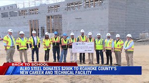 Alro Steel donates to new Roanoke County Career and Technical Center