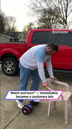 Hilarious Hoverboard Fail: Man Can't Even Get Started Before Wipeout!|| Heartsome 💖