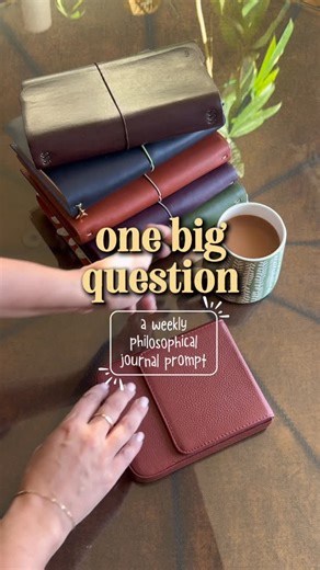 Ruby’s Studio on Instagram: "📝 a weekly philosophical journal prompt 🤔 This got me thinking about whether feeling good is just relief from not feeling good? 💭 Would love to know your thoughts! #philosophical #journalprompt #journaling #journalinspiration #philosophy"