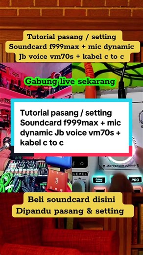 Soundcard F999Max Setup Tutorial with JB Voice VM70S