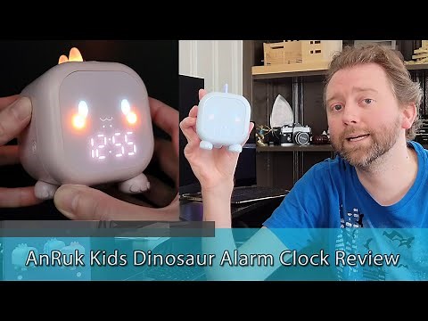 FUN KIDS ALARM CLOCK - AnRuk Kids Dinosaur Alarm Clock Review
