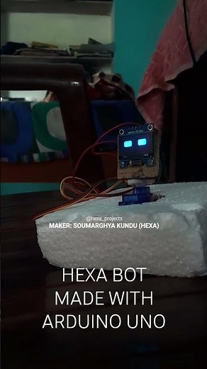 「HEXA DESKBOT」An advanced desk bot #arduinoproject #robotics
