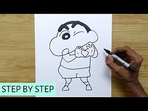 How to Draw Shinchan Step by Step | Shinchan Drawing | Sketch Drawing | Easy Sketches