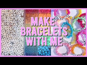 MAKE VSCO BRACELETS WITH ME: ETSY STUDIO VLOG 2021 #1 (HOW TO MAKE BEADED BRACELETS)|| Kellyprepster