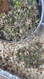 Sausage stuffing recipe! Ingredients: 1 large sweet onion, chopped A package of celery, chopped Bunch of parsley, chopped 2 (16 oz) packages of white mushrooms, sliced 16 oz tube of mild country sausage 12 cups of water to boil ( 6 cups for stuffing) 2 (12 oz) bags of Pepperidge Farms cubed stuffing Salt & pepper to taste 1 tsp rubbed sage 2 tbsp olive oil 2 & 1/4 sticks of butter, divided (18 tbsp butter total) Directions: In a large pan add olive oil, butter, sliced mushrooms, salt & pepper, a