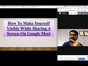 How To Make Yourself Visible While Sharing Screen On Google Meet | Presentation(PPT) | Meeting Hindi