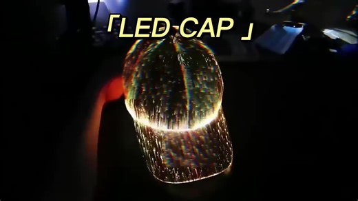 Unisex Sports Baseball Hat Cap Promotional Fashion Rechargeable LED Luminous Floating Flashing Light 100% Polyester