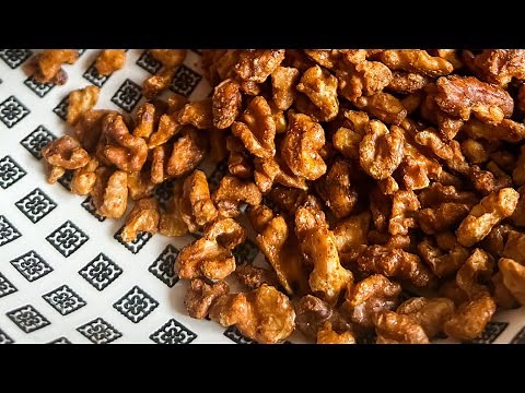 HEALTHY Candied Walnuts made in the Air Fryer! 🍁