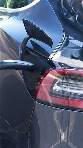 Manually release your Tesla Charge Port | Tesla Tip Tuesday #shorts