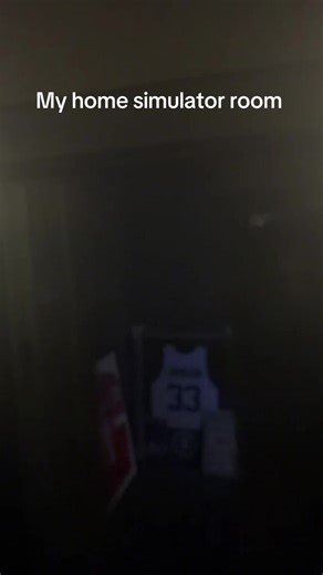 Basement golf simulator room. Still needs some finishing touches, but basically done. Any ideas to make it better? #homegolfsimulator #simulatorgolf