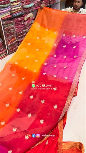 Krishan Saree on Instagram: "Saree Fabric ~ Semi Chinon For Order Take Screenshot And Send It On WhatsApp WhatsApp 9773329111 Price 1499/- Book directly from our website (link in bio) www.Krishnasaree.in Search Code : 713 #saree #sareelove #sareelover #sareefashion #jaipurisareess rajasthanisaree usasarees australiasareeshopping malasiyasaree canadasaree"