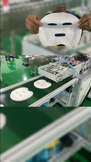 "Fully Automatic Face Mask Making Machine | High-Speed Sheet Mask Production Line in Action"