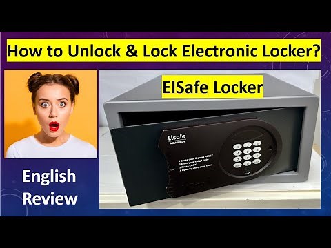 Lock and Unlock Electronic Safe Box Tutorial ElSafe English Review